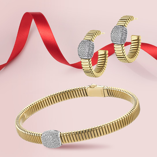 Biżuteria z żółtego złota do kompletu