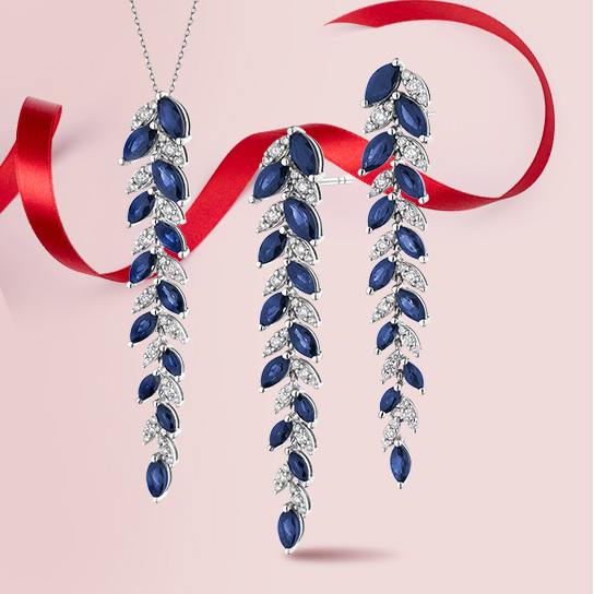 Biżuteria z białego złota do kompletu